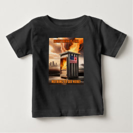 北米統一：立ち上がる煙 ベビーTシャツ