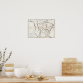 北米総合地図 ポスター (キッチン)