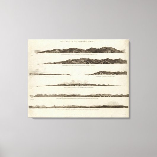 北米西部 キャンバスプリント (正面)