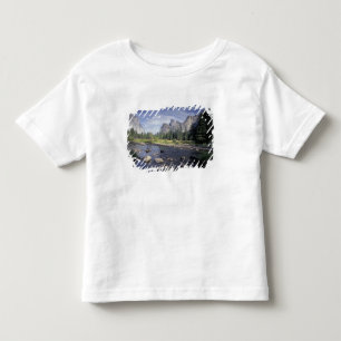 北米,アメリカ,カリフォルニア州,ヨセミテ国立公園,谷の景色 トドラーTシャツ