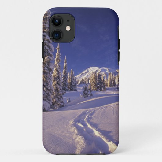 北米,アメリカ,ワシントン州,レイニアー山国立公園,スノーシュー Case-Mate iPhoneケース (裏面)
