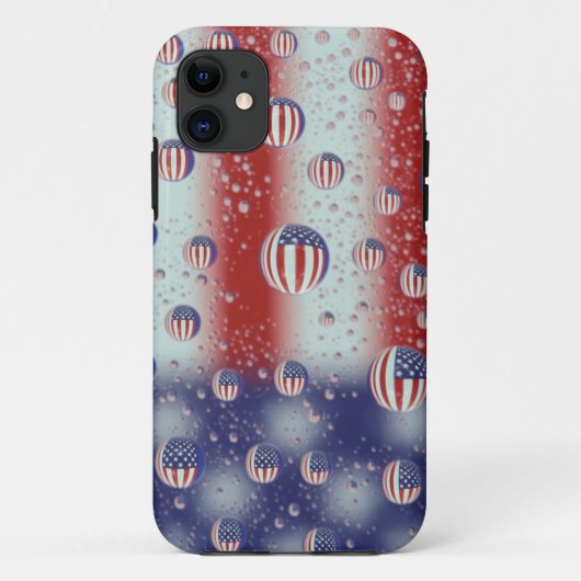 北米,アメリカ,ワシントン州,レッドモンド,アメリカ国旗 Case-Mate iPhoneケース (裏面)