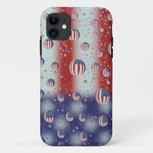 北米,アメリカ,ワシントン州,レッドモンド,アメリカ国旗 Case-Mate iPhoneケース (裏面)