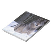 北米、カナダ、カナダ東部、グレーウルフ ノートパッド (回転)