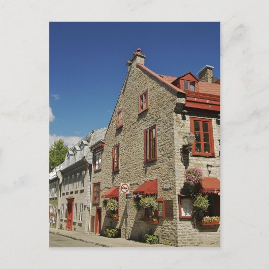 北米、カナダ、ケベック、オールドケベック市。 ポストカード (正面)