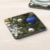 北米.ツリー上のクリスマスの装飾。 コースター (左側)