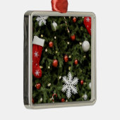 北米.ツリー上のクリスマスの装飾。2 メタルオーナメント (右)