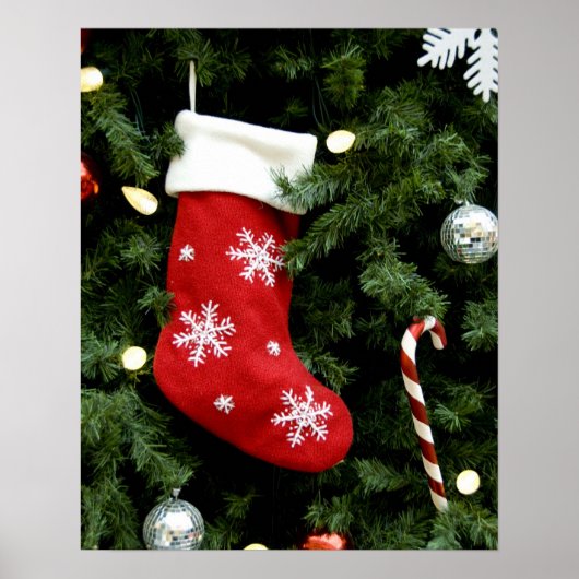 北米.ツリー上のクリスマスの装飾。3 ポスター (正面)