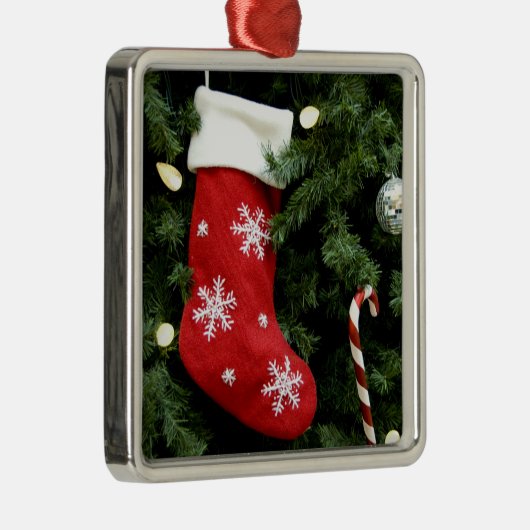 北米.ツリー上のクリスマスの装飾。3 メタルオーナメント (右)