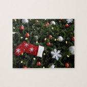 北米。ツリー上のクリスマスの装飾。5 ジグソーパズル (横)