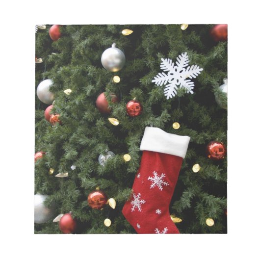 北米。ツリー上のクリスマスの装飾。5 ノートパッド (正面)