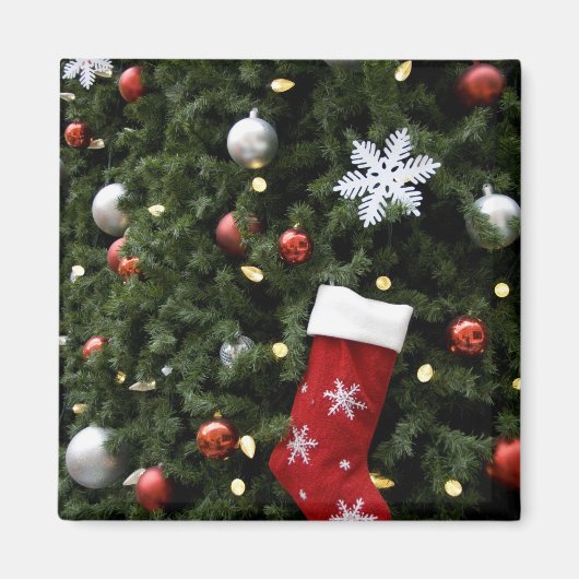 北米。ツリー上のクリスマスの装飾。5 マグネット (正面)