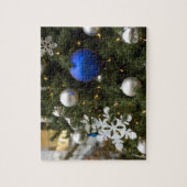 北米。ツリー上のクリスマス装飾 ジグソーパズル (縦)