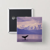 北米、米国、アラスカ、インサイド・パッセージ。 缶バッジ (正面&裏面)