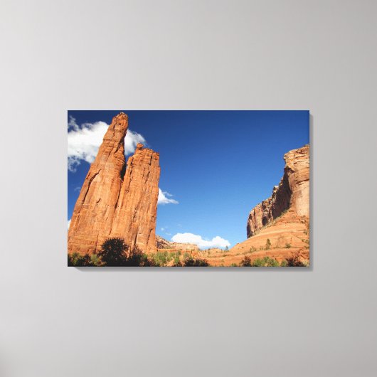 北米,米国,アリゾナ,ナバホインディアン4 キャンバスプリント (正面)