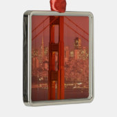 北米、米国、カリフォルニア、サンフランシスコ。 メタルオーナメント (右)