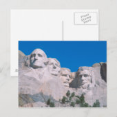 北米、米国、サウスダコタ州、ラッシュモア山。 ポストカード (正面/裏面)