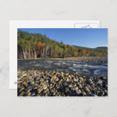 北米, 米国, ニューハンプシャー州, サコ川の小石の多い浜辺にて ポストカード (正面/裏面)