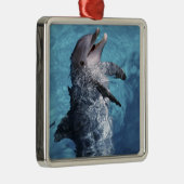 北米、米国、ハワイ。イルカ メタルオーナメント (右)