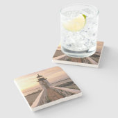 北米、米国、マサチューセッツ州、ナンタケット4 ストーンコースター (横)