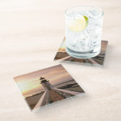 北米、米国、マサチューセッツ、ナンタケット4 ガラスコースター (アングル)