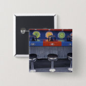 北米、米国、ミズーリ、セントルイス、シックス 缶バッジ (正面&裏面)