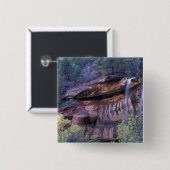 北米、米国、ユタ州、ジオン国立公園。3 缶バッジ (正面&裏面)