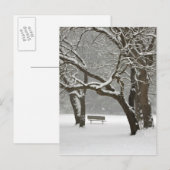 北米、米国、ワシントン、シアトル、雪2 ポストカード (正面/裏面)