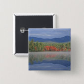 北米、米国、NH、秋反射 缶バッジ (正面&裏面)