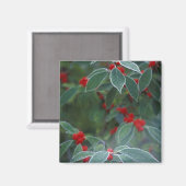 北米、統一された州、ニューイングランド。ホリー マグネット (正面/裏面)