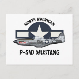 北米P-51Dマスタング ポストカード