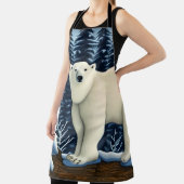 北素晴らしの白い熊 エプロン (インサイチュ)