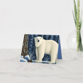 北素晴らしの白い熊 カード (正面)