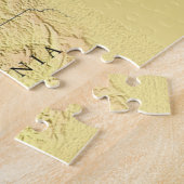 北素晴らしアメリカの湖の地図20x30 ジグソーパズル (側面)