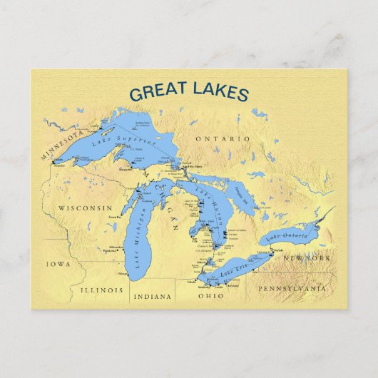 北素晴らしアメリカ湖 ポストカード (正面)