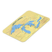 北素晴らしアメリカ湖 マグネット (左側)