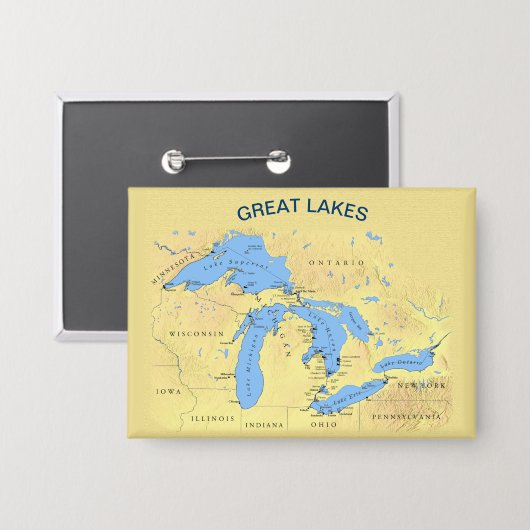 北素晴らしアメリカ湖 缶バッジ (正面/裏面)