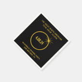 北素晴らし米太陽の皆既食04.08.24 スタンダードカクテルナプキン (角)