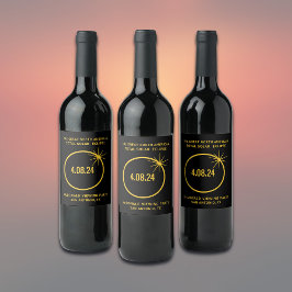 北素晴らし米太陽の皆既食04.08.24 ワインラベル