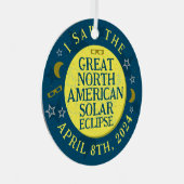 北素晴らし米太陽の食2024年4月8日 メタルオーナメント (正面右)