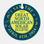 北素晴らし米太陽の食2024年4月8日 メタルオーナメント (裏面)