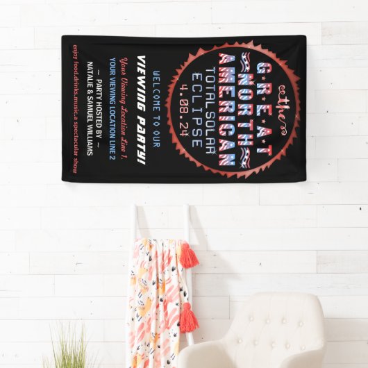 北素晴らし米太陽のEclipse表示パーティー 横断幕 (インサイチュ)