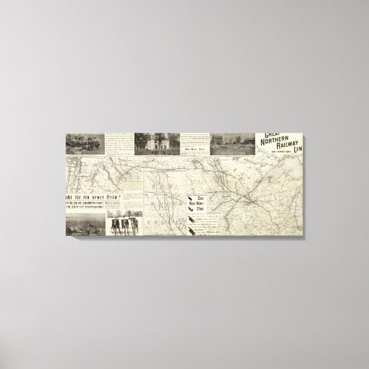 北素晴らし鉄道線 キャンバスプリント (正面)