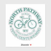 北経路(サイクリング) シール (シート)