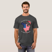 北統一されたアメリカの州カスタム文字Tシャツ Tシャツ (正面フル)