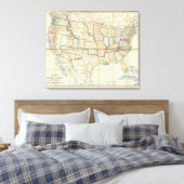 北統一されたアメリカ州 キャンバスプリント (インサイチュ (寝室))