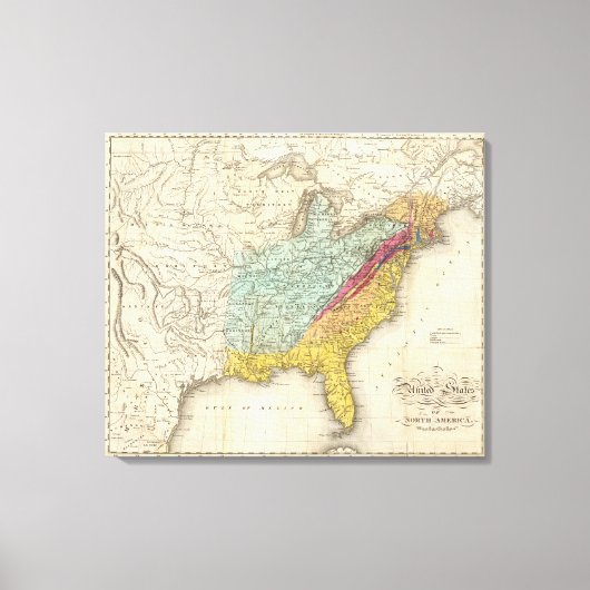 北統一されたアメリカ州 キャンバスプリント (正面)