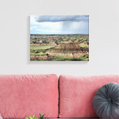 北絵を描ダコタのバンドランズの峡谷 キャンバスプリント (インサイチュ (リビング))