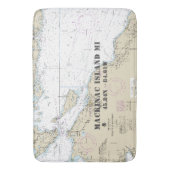 北航海のミシガン経緯度表 バスマット (正面縦)