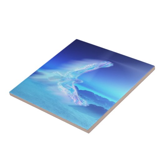 北装飾瓦の鳳凰 タイル (側面)